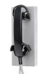 Silver / Red Analog Ring Down Phone Vandal Resistant Courtesy Hotline Telephones