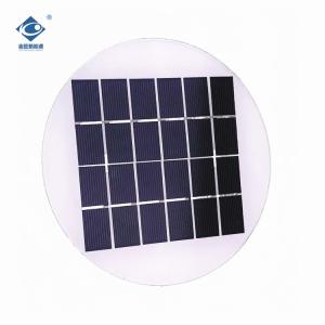 Wholesale 2.6W Round Transparent Glass Laminated Solar Panel ZW-Dia180-6V Camping Portable Solar Panel Charger 6V from china suppliers