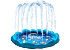 Wholesale 60'' Backyard Inflatable Sprinkler Wading Pool For Kids Water Play And Swimming from china suppliers