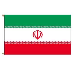 Wholesale Iran Knit Polyester 110g Asian Countries Flags CMYK Printing 3x5ft from china suppliers