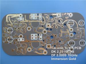 Wholesale 4 Layer Taconic TLY-5 PTFE Glass Matt Black RF PCB DK 2.2 from china suppliers