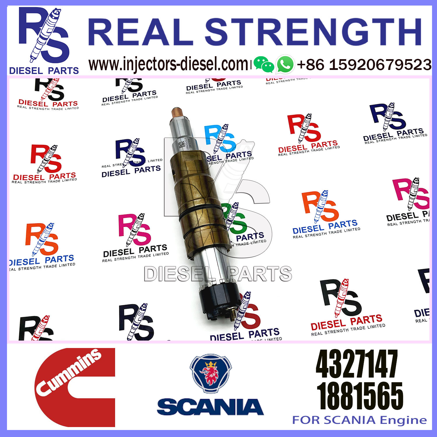 Diesel Common rail fuel injector 2029622 2488244 2036181 4327147 2057401 for SCANIA Excavator DC09 DC13 DC16