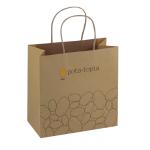 Wholesale Custom Logo Brown Food Packaging Kraft Paper Bags With Paper Twist