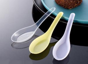 Wholesale PP Material Chinese Style Disposable Plastic Spoon L120mm For Takeaway from china suppliers