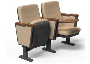 Wholesale Safe Plastic Auditorium Theater Chairs With Folded Writing Pad for Conference Hall from china suppliers