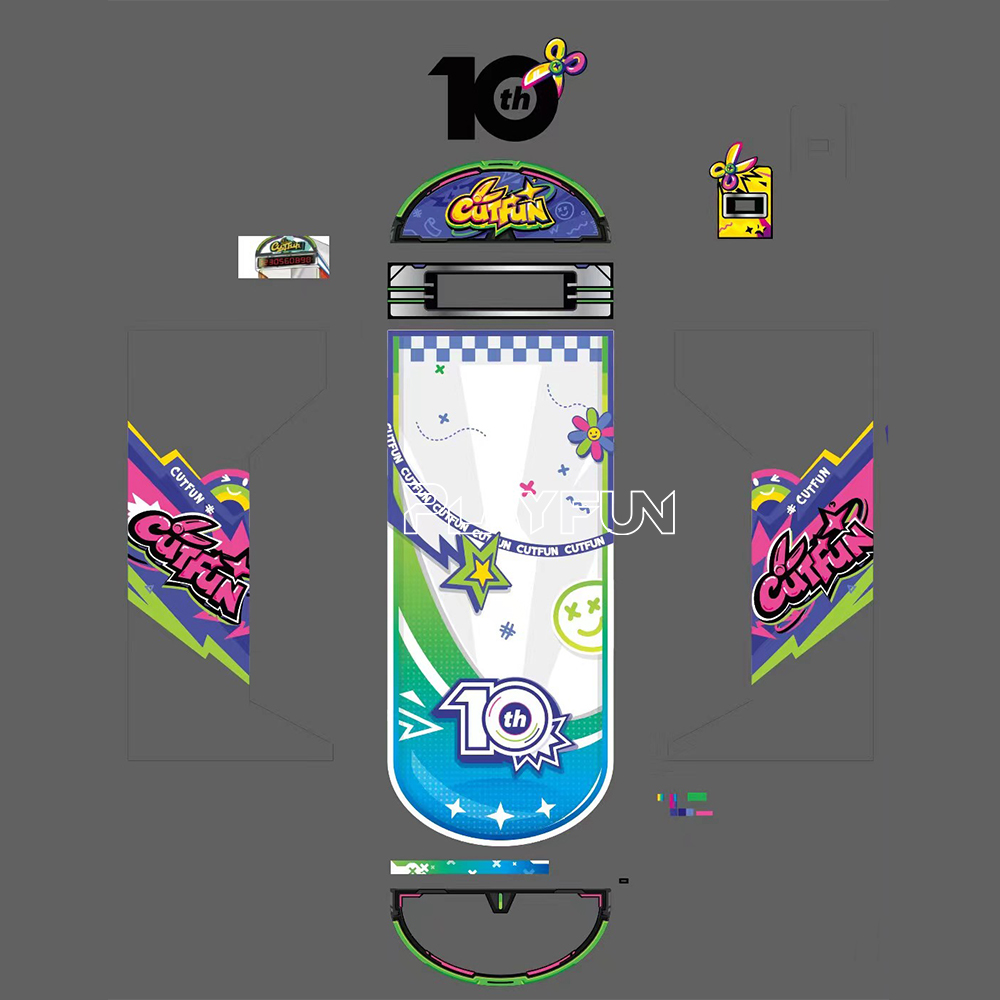 2025 New Playfun Coin Operated 10 Seconds Challenge Scissors Prize Cut Fun Game Machine for Game Centre