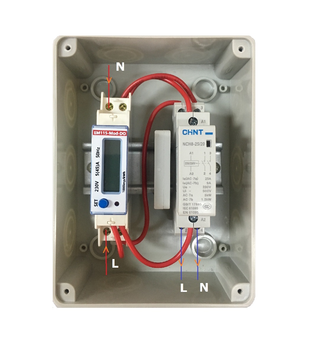 Electricity Meter with MID Certificate Measuring Energy Range 0-99999.9 KWh