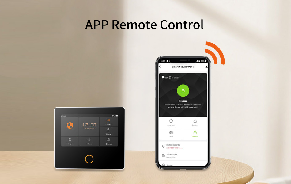 Glomarket Tuya 4g/Wifi Smart-Home-System Alarm DIY System Wireless Security Anti Theft Smart Home Alarm System Alexa