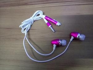 Wholesale Aluminum ear-lap in-ear earphones mobile phone headphone bullet earbuds single-use earphone from china suppliers