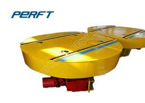 Wholesale heavy duty industrial transfer trolley on track mounted on turntable from china suppliers