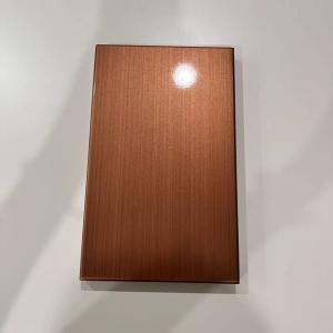 Wholesale Metallic Paint Brushed Copper Aluminum Solid Panel 150x200x20mm from china suppliers