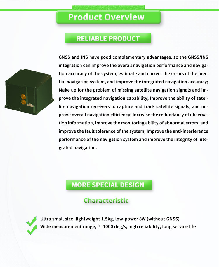 High Accuracy UBTS900Y Inertial Navigation Gyroscope Sensor for Navigation Systems