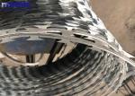 Galvanized Steel Barbed Concertina Wire Coil BTO-22 450MM OEM