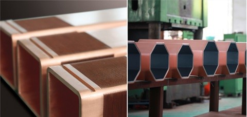 CCM Straight Or Curved Outer Contour Parallel H beam Copper Mould Tube
