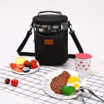 Round Heated L20*D20cm BPA free Thermal Lunch Tote