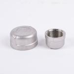 Casting Stainless Steel 201 304 Plumbing Blinds Threaded Round Tube Fitting Caps