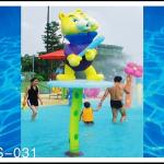 Customized Fiberglass Spray Park Equipment, Spray Cat Water Sprayground For Kids