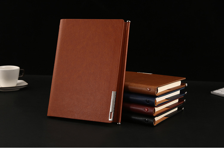 Customized A5 Business Notebook with Portable Loose-leaf Design and Leather Cover