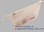 Fashion Travelling Heat-Sealed Clear EVA Cosmetic Bag With Yellow Snap Button