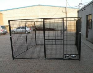Wholesale Welded Dog Kennel Powder Coated Black from china suppliers