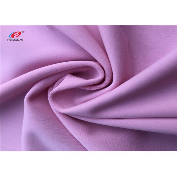 Red 95 Polyester 5 Spandex Fabric Stretch , Poly Spandex Knit Fabric For Yoga Cloth