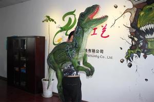 Wholesale Theme Park Realistic Dinosaur Puppet With Soft Silicone Rubber Skin from china suppliers