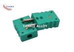 Green Color Type K Male Female Thermocouple Connector 15A