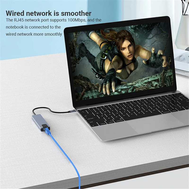 Fast Charging 16 In 1 USB C Adapter for Mobile Phone Laptop Notebook 4K HDMI RJ45 PD