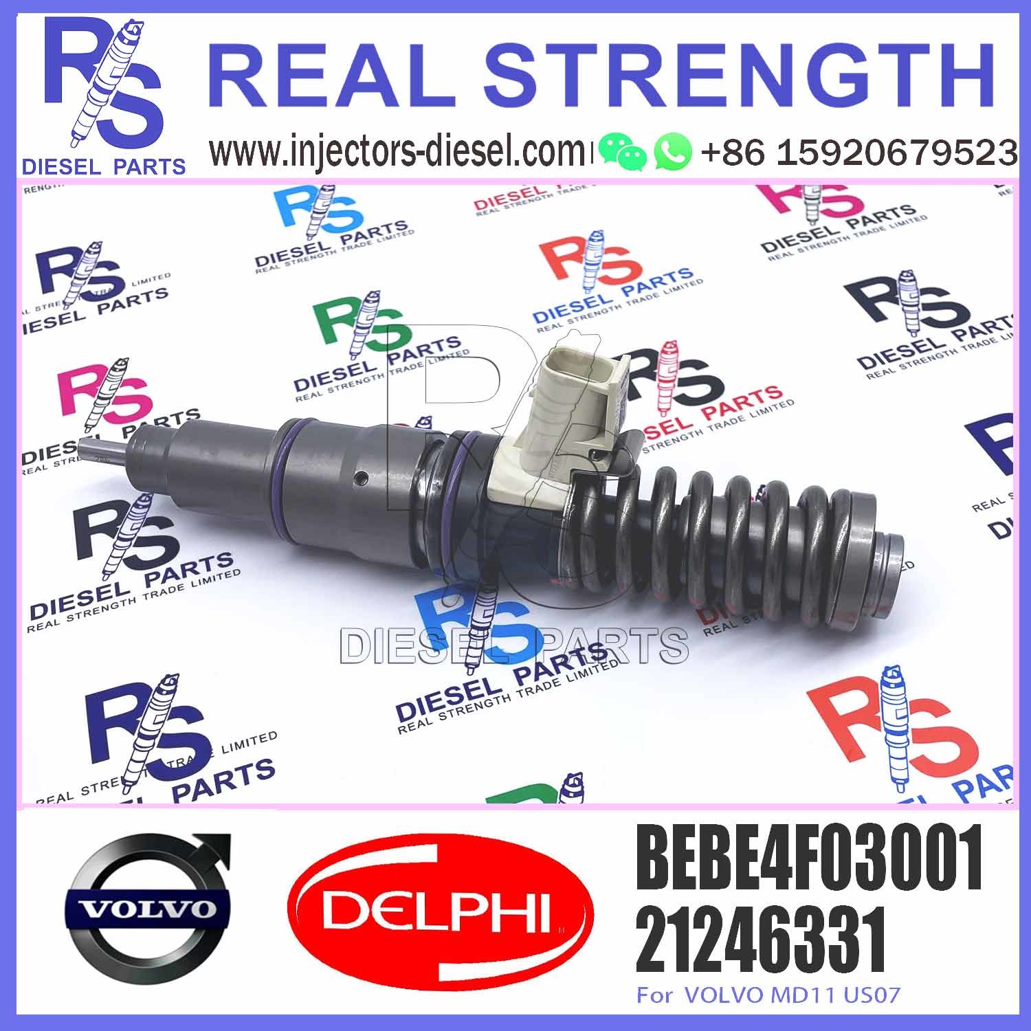 4 PINS diesel fuel injector 21246331 BEBE4F00001 BEBE4F03001 for V-O-L-V USA MD11
