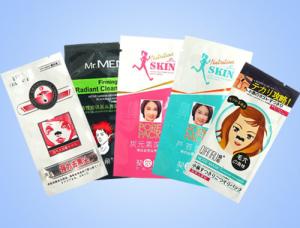Wholesale Zipper Cosmetic Bags Facial Mask Packaging Matt OPP Three side seal from china suppliers