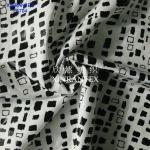 F5704 lady fashion fabric poly chiffon satin 50DX50D foil finihsing