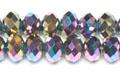 Wholesale Purple AB Faceted Glass Beads Rondelle for Handcraft Jewelry Making from china suppliers