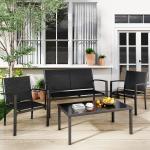 Patio Rattan Furniture Set Hidden Storage, 7 Sofa Sections, Outdoor Wicker