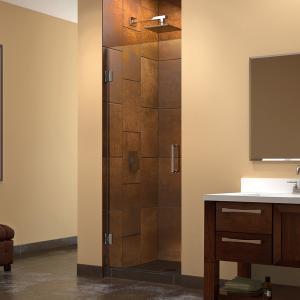 Wholesale Frameless Single Tempered Glass Door SS Hinge Swing Clear Glass Shower Doors from china suppliers