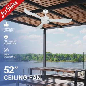 Wholesale RPM Natural Wind Black Plastic Ceiling Fan 52'' For Indoor Outdoor from china suppliers