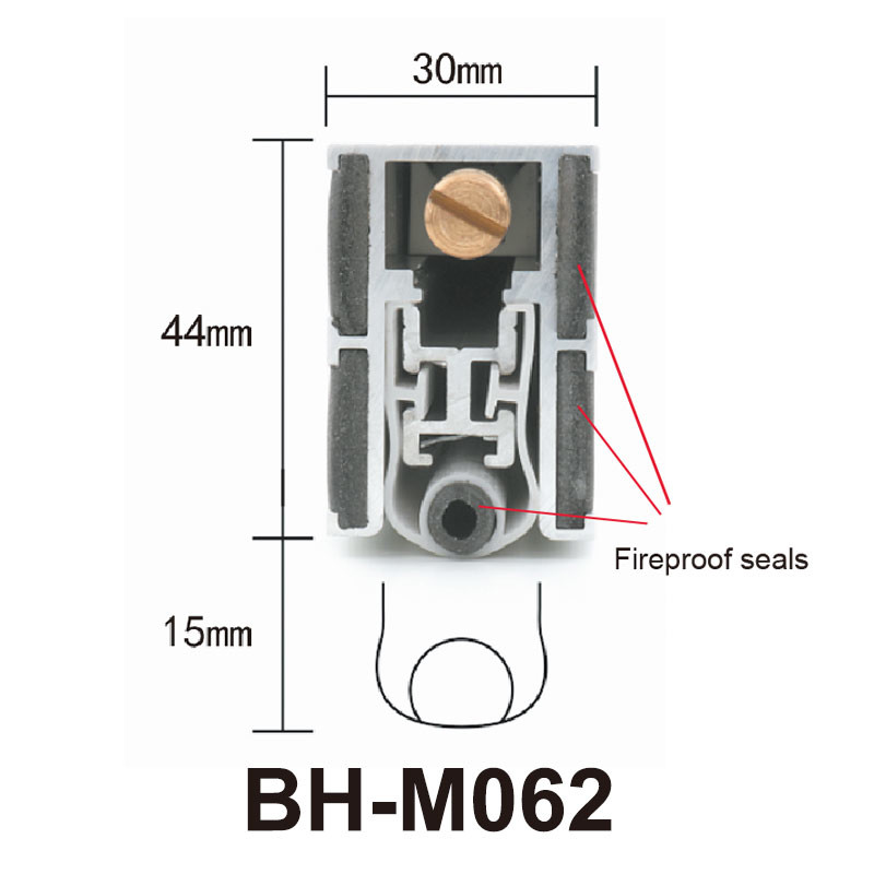 Multifunctional Automatic Door Bottom Sweep With Fully U Shape Silicone Strips