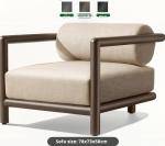 Outdoor Villa Resort Sofa Set In High End Nordic Style With Aluminum Frame