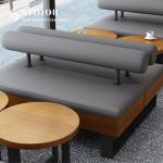 Restaurent Couch Sofa, Hotel Booth Sofa, Club Couch, PU Leather Upholstery, High