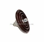Brown Color ANSI 52-4 Density Porcelain Suspension Insulator OEM Available