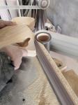 Ash Body Quilted Maple Top 9 Pieces Maple Neck Roasted Maple Fret Headless Bass