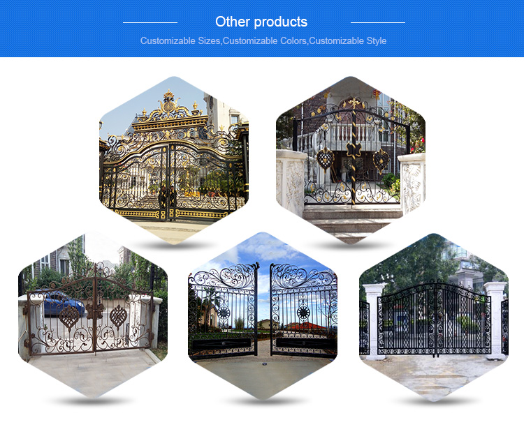 wrought iron fence panels/used wrought iron fencing