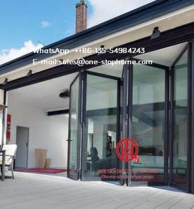 Wholesale Hurricane Proof Double Glazing Aluminum Folding Door,Multi-Leaf Door from china suppliers