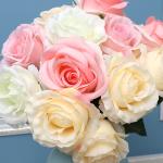 Simulated rose bouquet, silk flower, plastic flower, fake flower, single branch