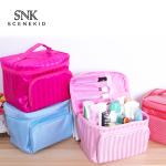 Women Handle Multi Functional Cylinder Bucket Makeup Bag