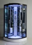 Black Glass Steam Shower Bath Cabin 1000 * 1000 With Computer Control