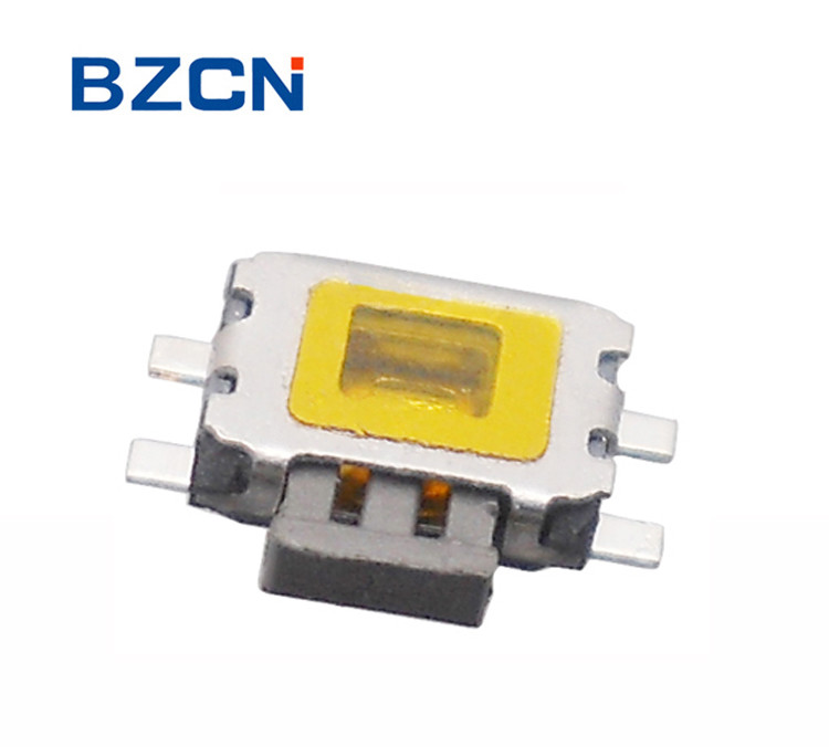 SMD / SMT Terminal Right Angle Tactile Switch 12 Volt Soldering With Dust Proof Firm