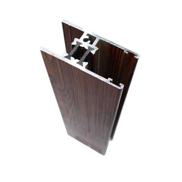 High Strength Wardrobe Aluminium Profile Accessories Wood Finished ISO 9001