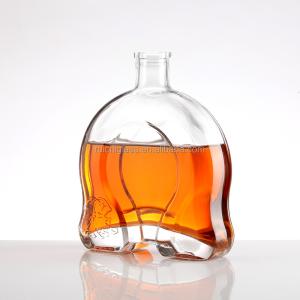 Wholesale 350ml 500ml Customized Collar Material Aluminum Plastic PP Brandy Glass Bottle with Cork from china suppliers