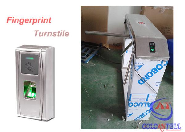 Outdoor Durable Theftproof Fingerprint Turnstile Barrier Gate 304 Stainless