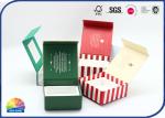 1000gsm Cardboard Hinged Lid Gift Box Glitter Powder Decorated For Christmas
